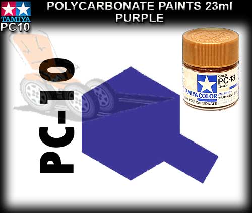 TAMIYA PAINT POLYCARBONATE PC10 - 23ml Purpe Polycarbonate Paint