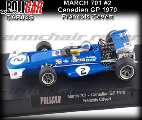 POLICAR CAR04G - March 701 - Canadian GP 1970 #2