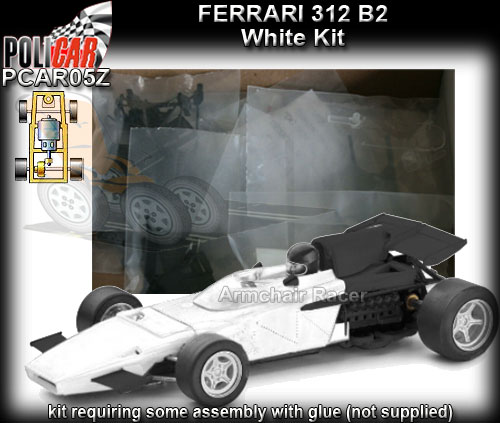 POLICAR CAR05Z - Ferrari 312 B2 - white kit requires assembly