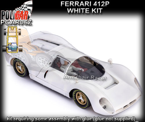 POLICAR CAR06Z - Ferrari 412P - white kit requires assembly