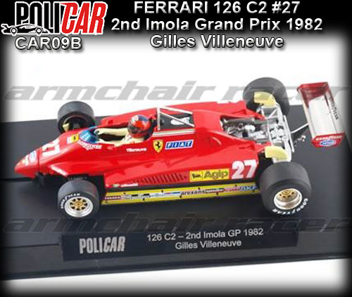 POLICAR CAR09B - Ferrari 126 C2 - 2nd Imola Grand Prix 1982 #2