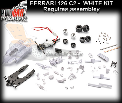 POLICAR CAR09Z - Ferrari 126 C2 - white kit (requires assembly)