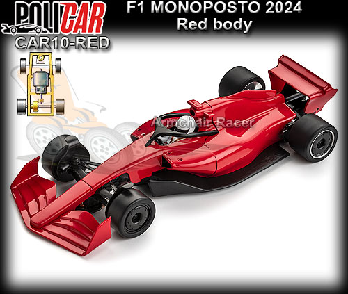 POLICAR CAR10-RED - F1 Monoposto 2024 - red body
