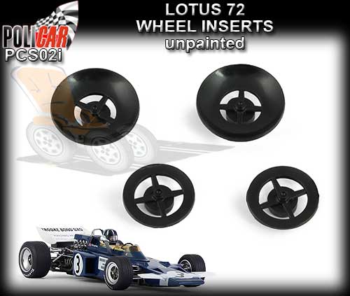 POLICAR BODY PARTS PCS02I - Lotus 72 wheel inserts