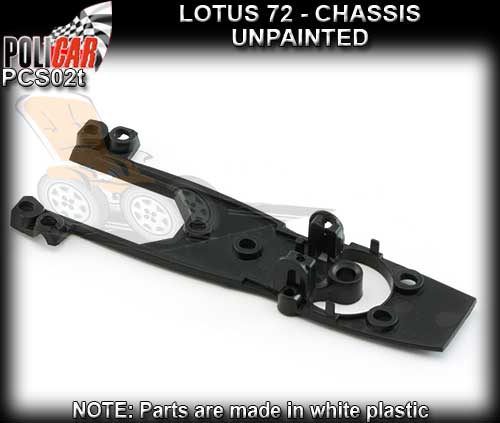 POLICAR CHASSIS PCS02T - Lotus 72 - Chassis unpainted