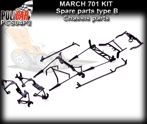 POLICAR BODY PARTS PCS04P2 - March 701 Body Parts "B" unpainted