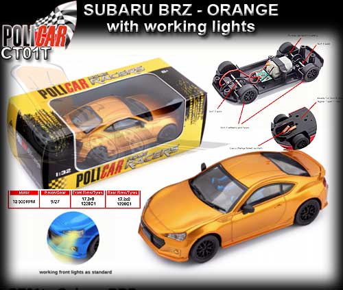POLICAR CT01-ORANGE - Subaru BRZ - orange