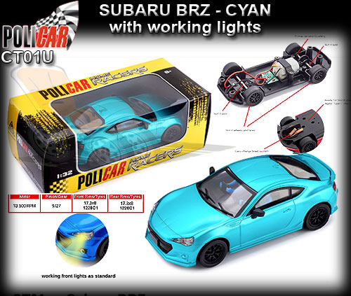 POLICAR CT01-CYAN - Subaru BRZ - cyan