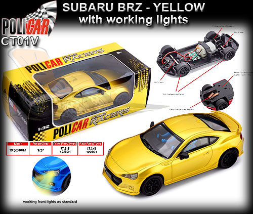 POLICAR CT01-yellow - Subaru BRZ - yellow