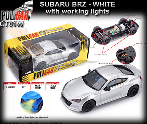 POLICAR CT01-silver - Subaru BRZ - silver
