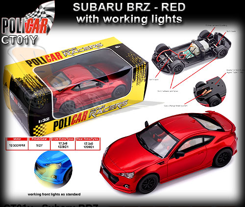 POLICAR CT01-red - Subaru BRZ - red