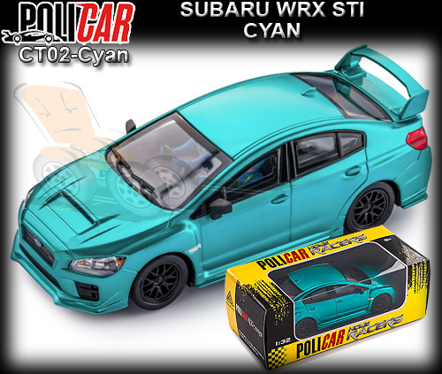 POLICAR CT02-cyan - Subaru WRX STI - cyan