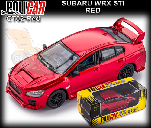 POLICAR CT02-red - Subaru WRX STI - red