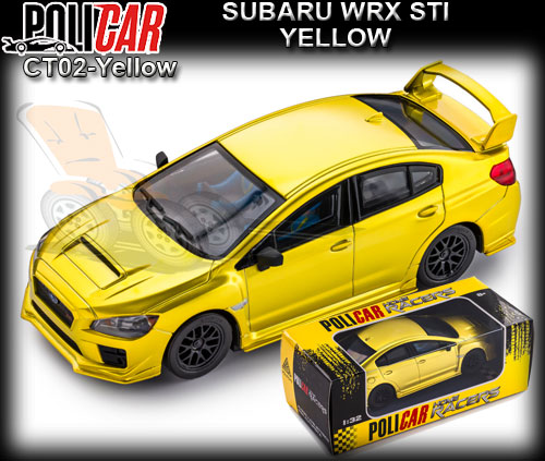 POLICAR CT02-yellow - Subaru WRX STI - yellow
