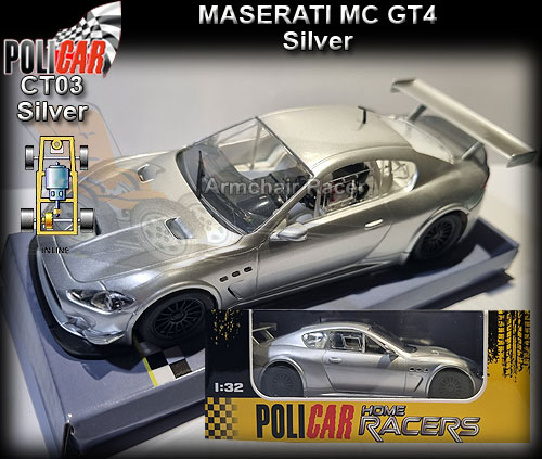POLICAR CT03-SILVER - Maserati GT4 - silver