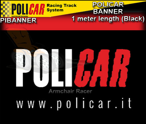 POLICAR BANNER - 1.25 metre length (black)