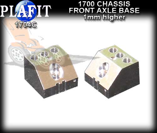 PLAFIT CHASSIS FRONT AXLE BASE 1704C - 1.0mm Higher Axle Base