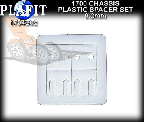 PLAFIT CHASSIS SPACERS 1704S02 - 0.2mm plastic spacer set