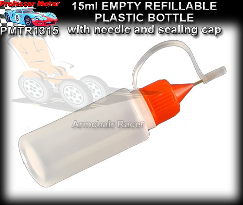 PROFESSOR MOTOR PMTR1315 - 15ml Empty Plastic Bottle with needle