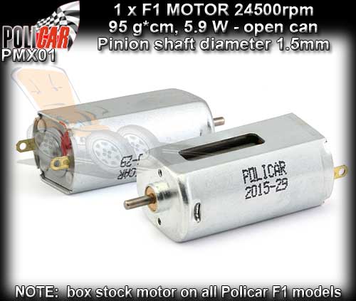 POLICAR MOTOR PMX01 - F1 standard motor 24500rpm 1.5mm shaft