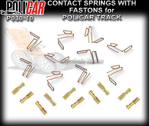 POLICAR TRACK P030-10 - Contact spring with fastener for Policar