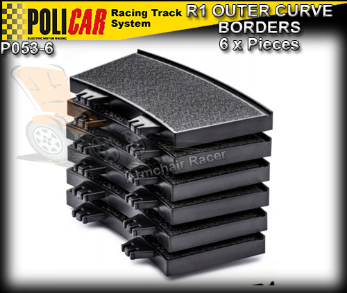 POLICAR TRACK P053-6 - 6 x R1 Outer Curve Borders