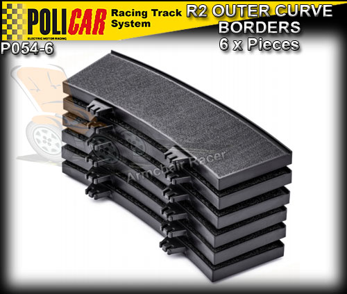 POLICAR TRACK P054-6 - 6 x R2 Outer Curve Borders