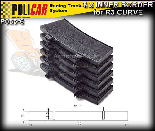 POLICAR TRACK P055-6 - 6 x R3 Inner Curve Borders