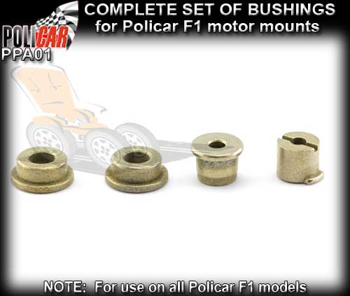 POLICAR BUSHES PPA01 - 4 Bushings for Policar F1 motor mounts