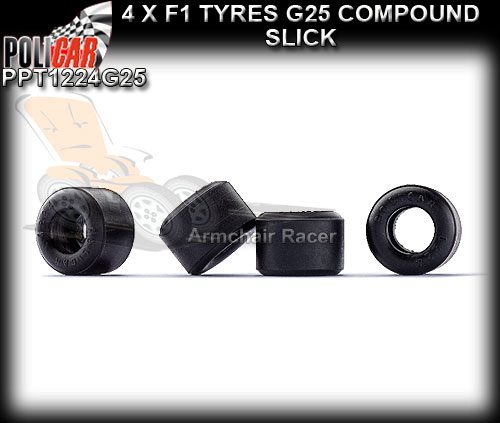 POLICAR TYRES PPT1224G25 - 4 x F1 tyres G25 Compound - slick