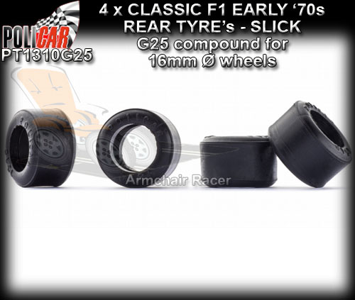 POLICAR TYRES PPT1310G25 - 4 x F1 Classic tyres G25 compound