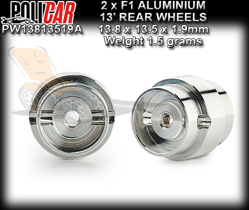 POLICAR WHEELS PW13813519A - F1 rear Aluminum 13.8 x 13.5mm
