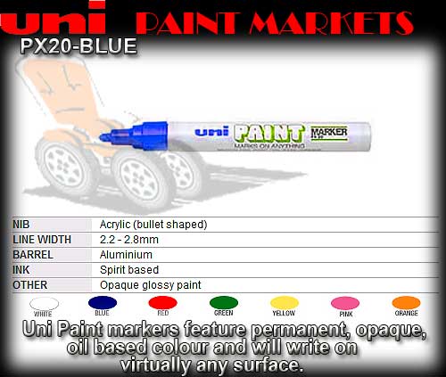 PAINT PEN PX20 BLUE - Medium Oil Paint Marker
