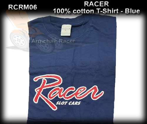 RACER - Racer 100% cotton T-Shirt - Blue
