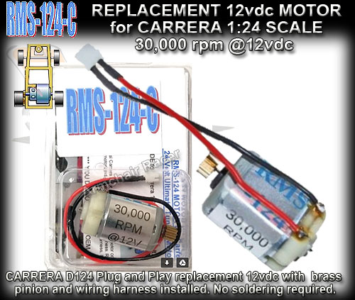 RMS MOTOR RMS124C - Carrera 1:24 12-14v Tuning motor drop in