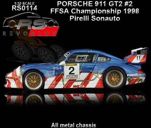 REVO SLOT RS0114 - Porsche 911 GT2 - FFSA Championship 1998 #2