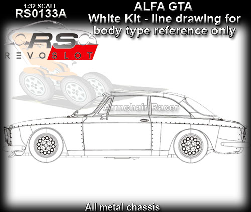 REVO SLOT RS0133A - Alfa GTA - white kit - requires assembly