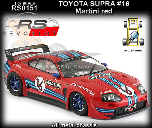 REVO SLOT RS0151 - Toyota Supra - Martini Red #16