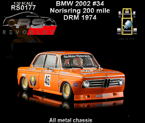 REVO SLOT RS0177 - BMW 2002 - Norisring 200mile DRM 1974 #34