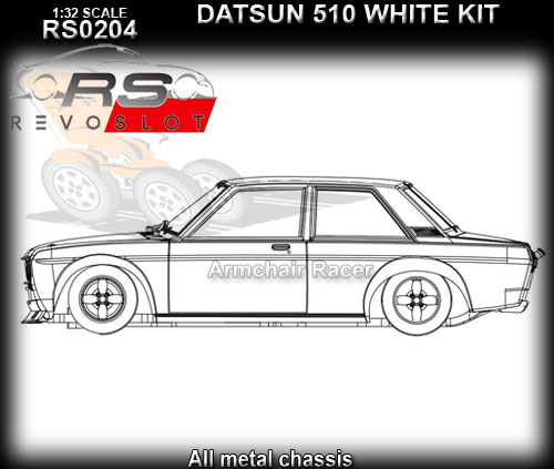 REVO SLOT RS0204 - Datsun 510 - white kit