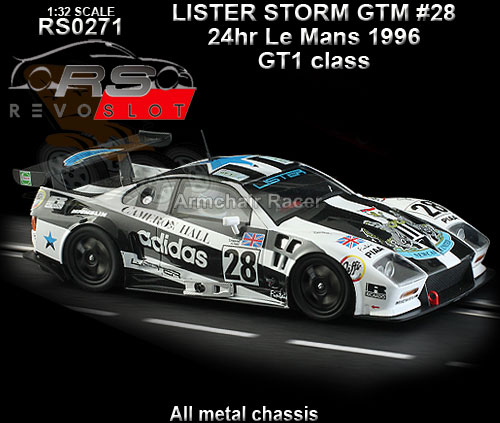 REVO SLOT RS0271 - Lister Storm GTM - 24hr Le Mans 1996 GT1 #28