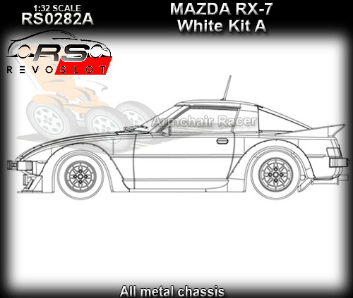 REVO SLOT RS0282A - Mazda RX-7 - white kit A
