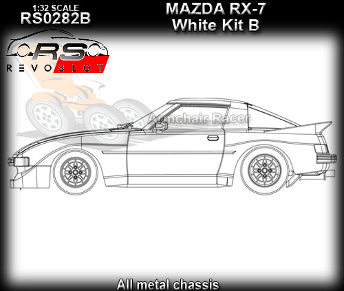 REVO SLOT RS0282B - Mazda RX-7 - white kit B