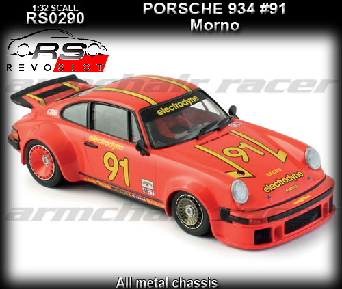 REVO SLOT RS0290 - Porsche 934 - Momo #91