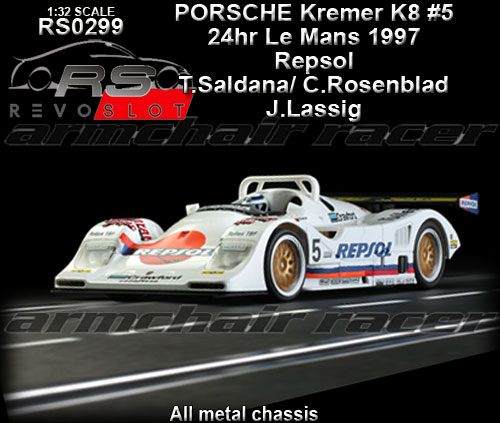 REVO SLOT RS0299 - Porsche Kremer K8 - 24hr Le Mans 1997 #5