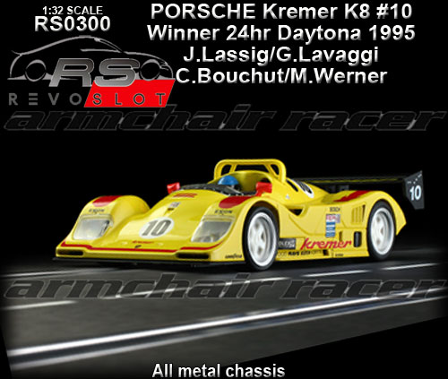 REVO SLOT RS0300 - Porsche Kremer K8 - 24hr Daytona 1995 #10