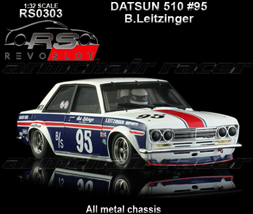 REVO SLOT RS0303 - Datsun 510 - 1969 Bob Leitzinger #95
