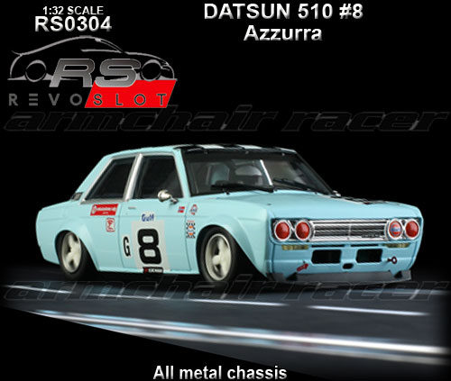 REVO SLOT RS0304 - Datsun 510 - Gulf 1972 Bull Enger #8