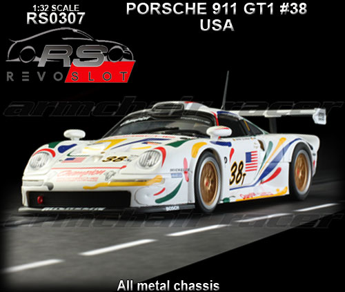 REVO SLOT RS0307 - Porsche 911 GT1 - USA #38