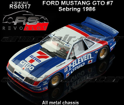 REVO SLOT RS0317 - Ford Mustang GTO - Sebring 1986 #7